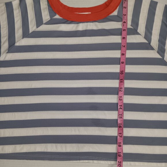 BUCKETLIST OVERSIZED STRIPED CROPPED TOP - Picture 3 of 10